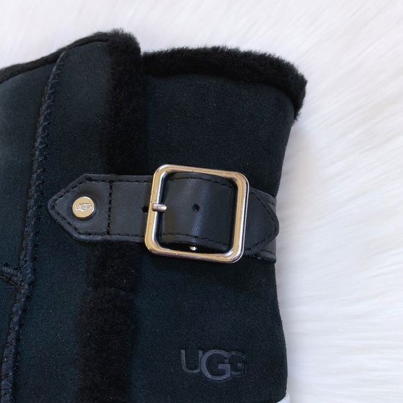 UGG Aika Black Suede Platform Sneaker Boot - Picture 6 of 8